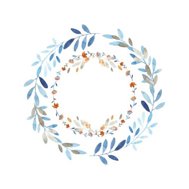 Modern suluboya çelenk