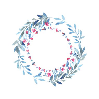 Modern suluboya çelenk