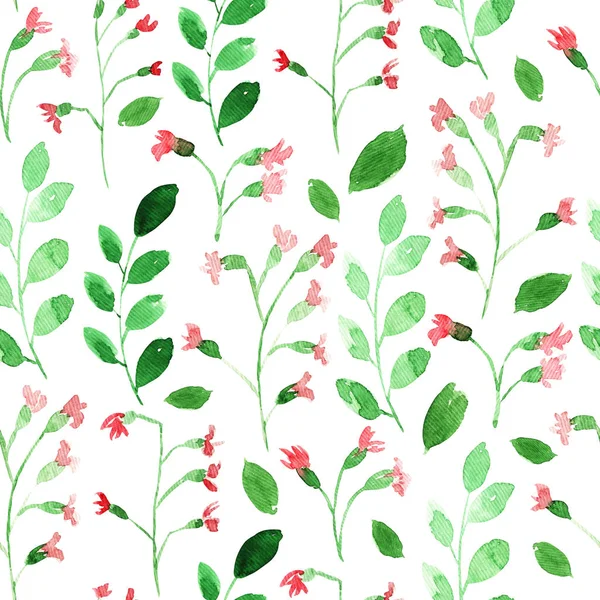 Watercolor floral pattern — Stock Photo, Image