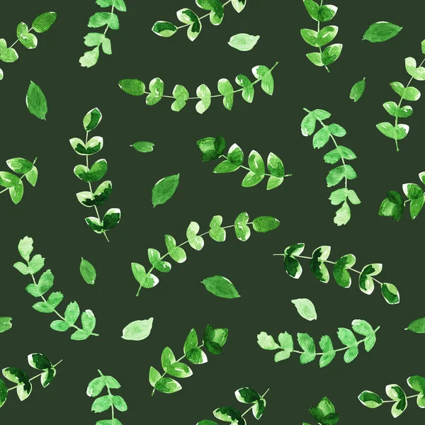 Πράσινο μοτίβο υδατογραφης — Φωτογραφία Αρχείου