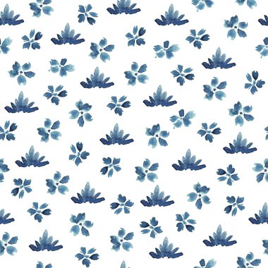 soyut çiçek desenli