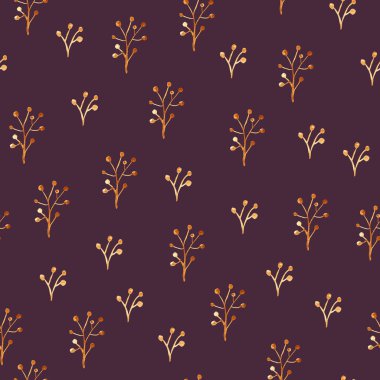 Suluboya süslü desen