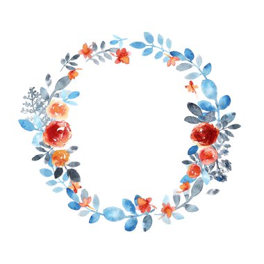 Modern suluboya çelenk