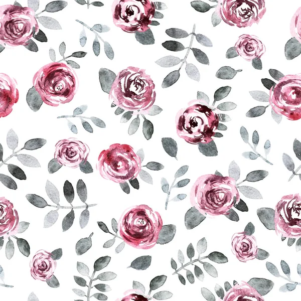 Suluboya çiçek deseni