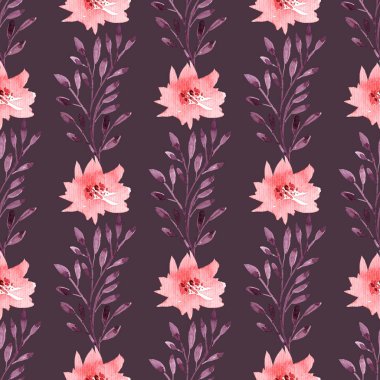 Suluboya süslü desen