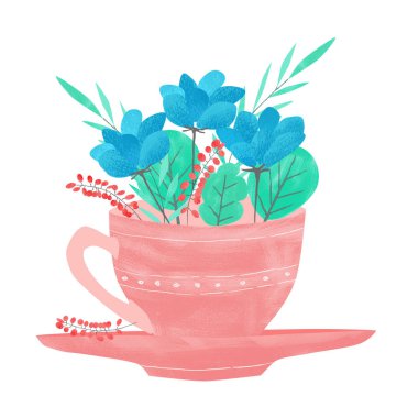 Bahar çiçek kompozisyon