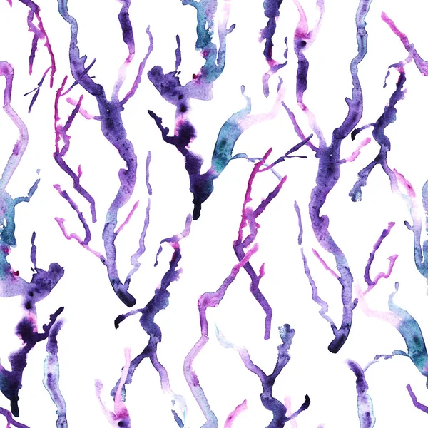 Sea watercolor pattern — Zdjęcie stockowe