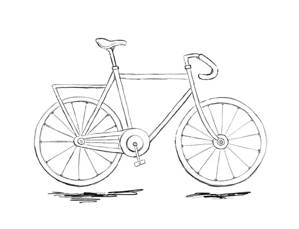 Croquis graphique du vélo — Photo