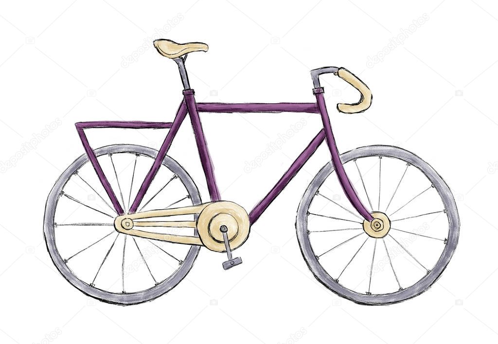 Illustration of bicycle