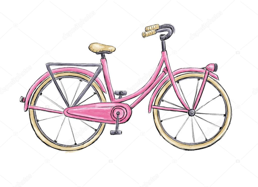 Illustration of bicycle