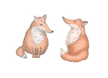 el çizilmiş hayvan çift