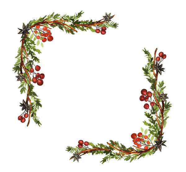 Sulu Boya Noel çerçeve