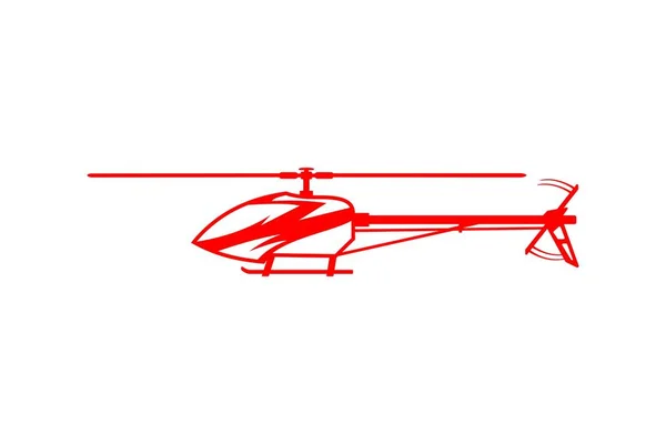 ヘリコプター モデル Trex600 Airmodel Vetor — ストックベクタ