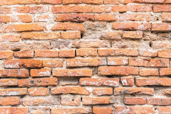 Çatlak harabe ve kirli turuncu tuğla duvar arka planı