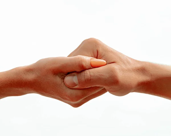 Female Hand Intertwined Male Hand Royalty Free Stock Photos