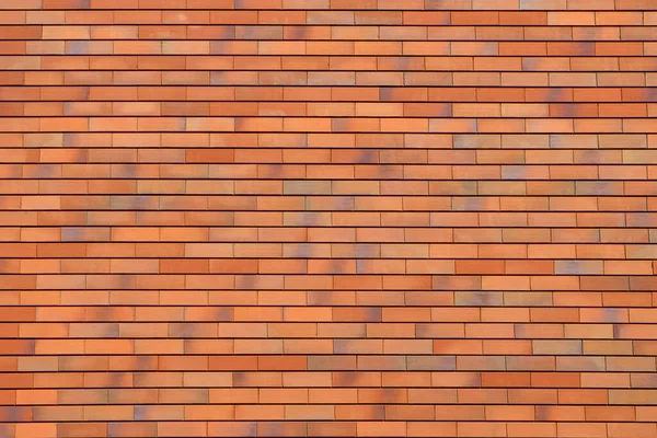 Τοίχος Από Πορτοκαλί Μεταλλικά Τούβλα — Φωτογραφία Αρχείου