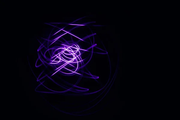 Led Belysning Design Stil För Kärlek Symboler Nattljus Teckning Med — Stockfoto