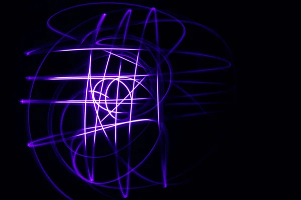 Led Belysning Design Stil För Kärlek Symboler Nattljus Teckning Med — Stockfoto
