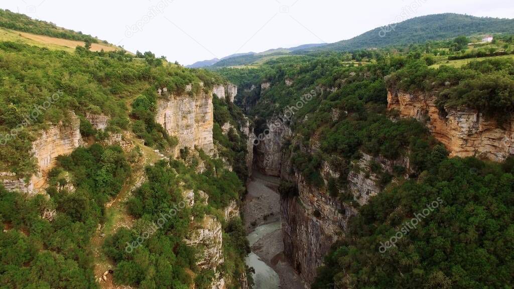 Albania - Osum river canyon - kaniones Osumi Drone
