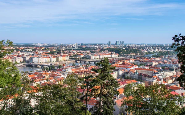 Panorama Prague Czech Republic Photo Taken Petrin Hill — Stock Photo, Image