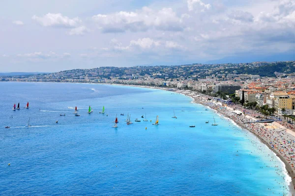 Nice, Fransa kıyılarının panoramik manzarası