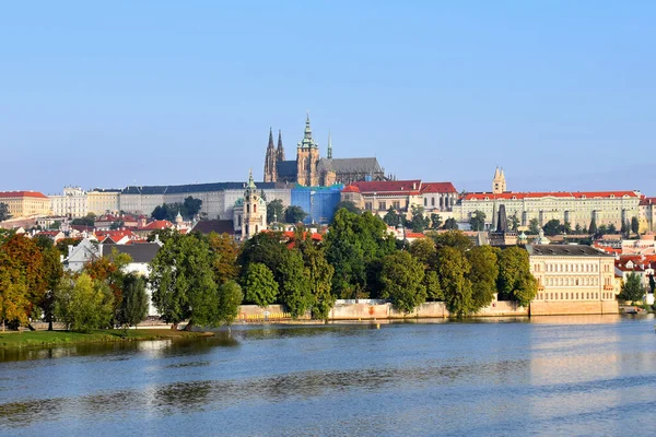 Prague Castle Hradcany Clear Autumn Day Prague Czech Republic — Stock Photo, Image