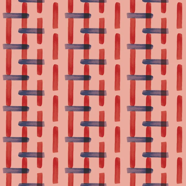 Vector pintado líneas azules rayas patrón sin costura — Archivo Imágenes Vectoriales