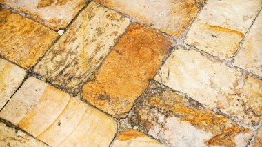 eski tuğla kaldırım dokusu