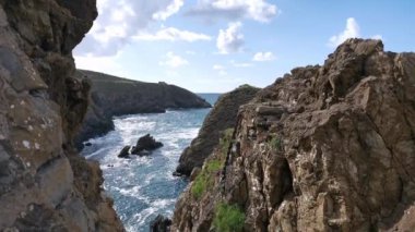 Itsaslur yürüyüşünden Cantabria Denizi manzarası