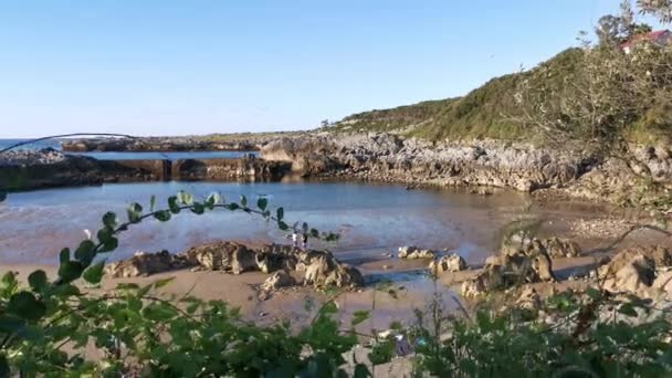 Lavvande Islares Strand Ved Solnedgang Solrig Sommerdag – Stock-video