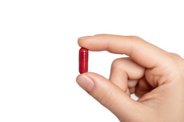 hap el beyaz arka plan üzerinde mans