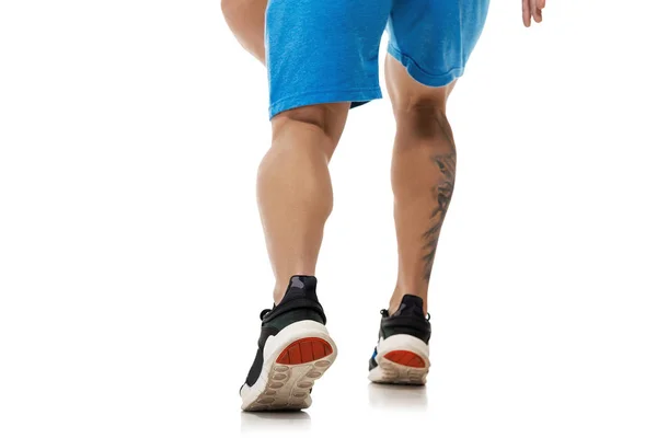 Man legs running — стоковое фото