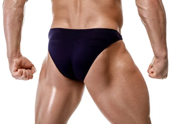 남자 보디 보여주는 근육 질 몸매. — 스톡 사진