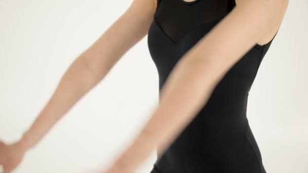 ダンス バレリーナの優雅な手 — ストック動画