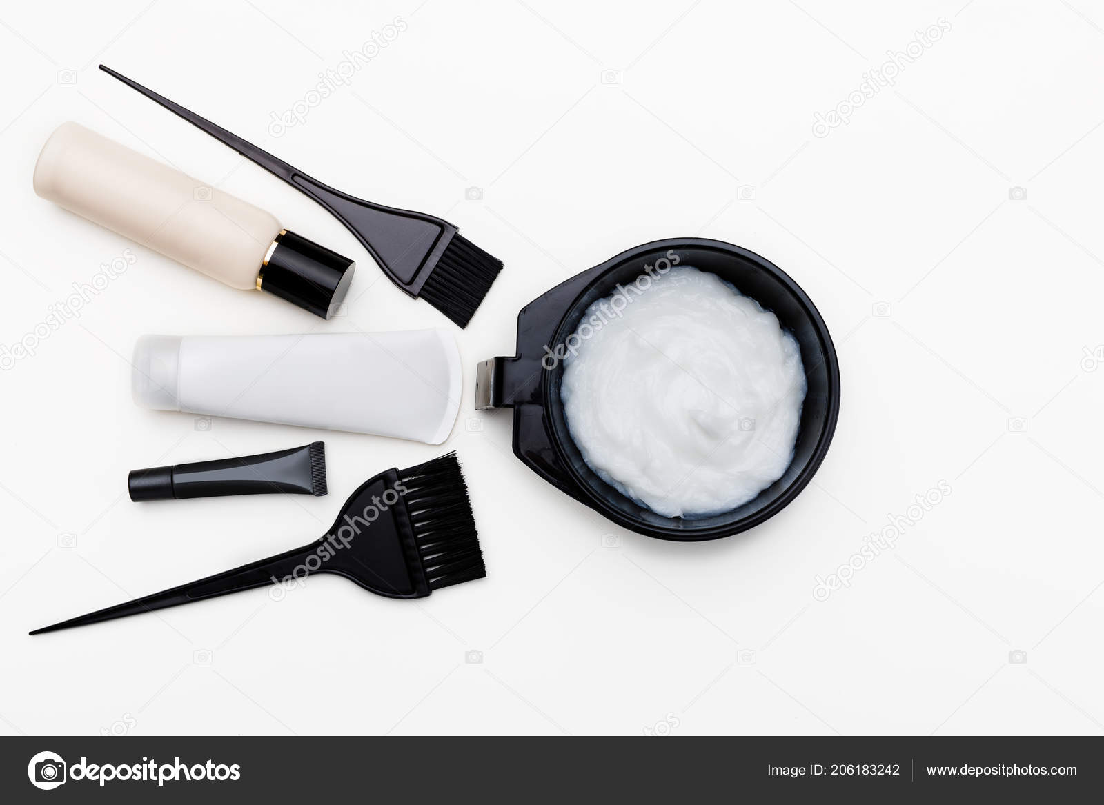 Tools Hair Dye Brush Bowl Hair Dye Tubes Top View Stock Photo by ©erstudio 206183242 Tools Hair Dye Brush Bowl Hair Dye Tubes Top View Stock Photo by ©erstudio 206183242