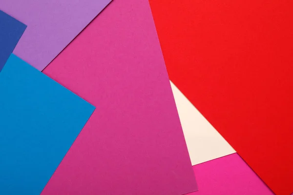 Barevný papír textury pozadí minimalismu. geometrické tvary a čáry — Stock fotografie