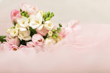 Düğün güzel Pembe Lale buketi