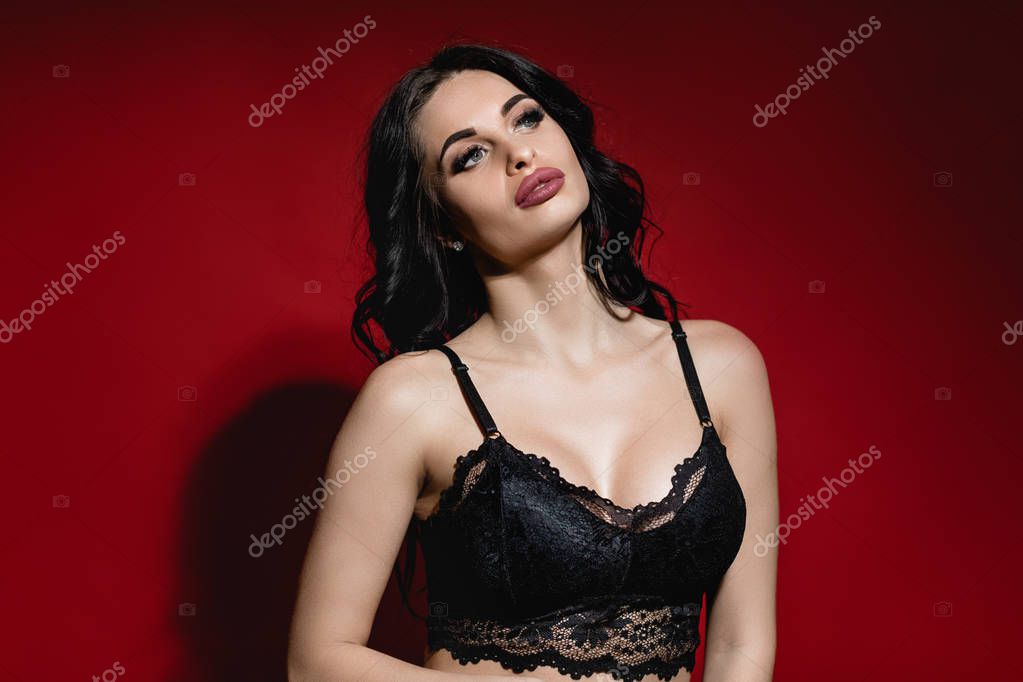 Cumming lingerie sensual curly
