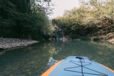 Kanyon kauçuk tekne. Gürcistan
