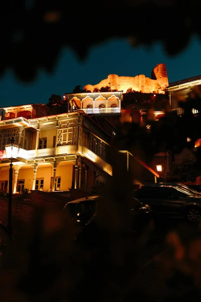 トビリシ旧市街の夜景 — ストック写真