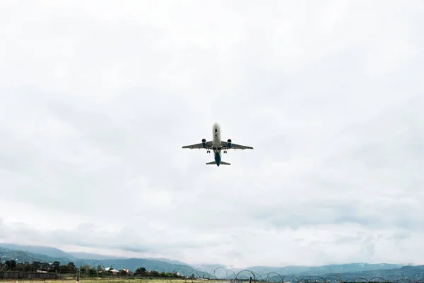 Airplane taking off from the airport