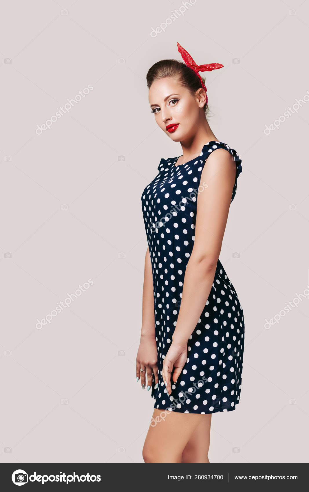 pin up polka dot dress