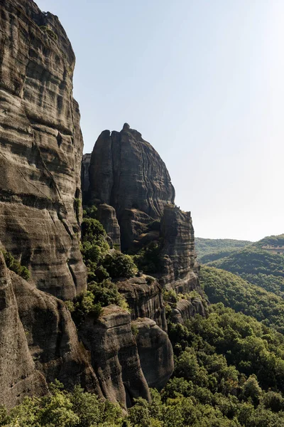 Paisaje con monasterios en Meteora, Grecia . — Foto de Stock