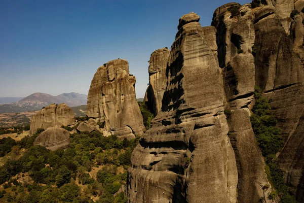 Paisaje con monasterios en Meteora, Grecia . — Foto de Stock