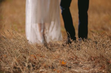 Gelin ve damat silüeti