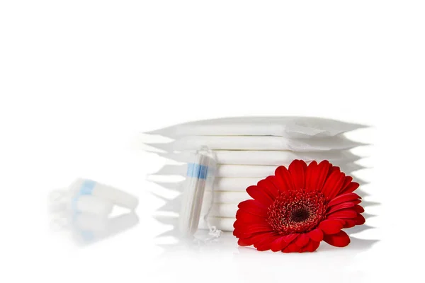 Podpaski higieniczne menstruacyjne — Zdjęcie stockowe
