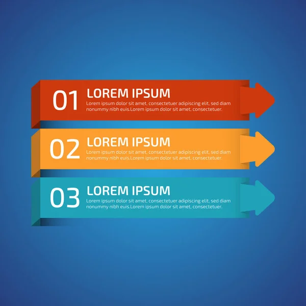 Infographic Design Elements Met Verschillende Kleuren Rood Geel Blauw Model — Stockvector