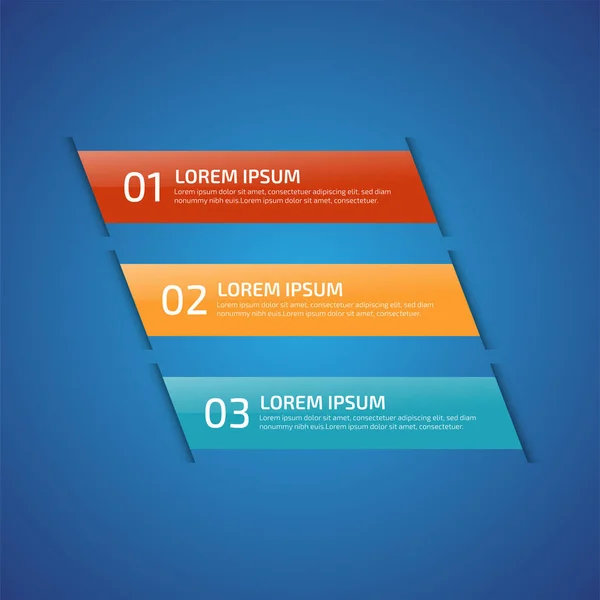 Infographic Design Elements Met Verschillende Kleuren Rood Geel Blauw Model — Stockvector
