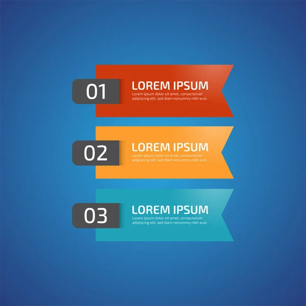 Infographic Design Elements Met Verschillende Kleuren Rood Geel Blauw Model — Stockvector