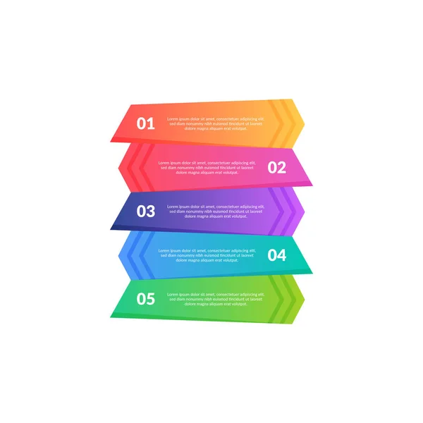 Πολύχρωμα Banners Business Infographics Μοντέρνο Πρότυπο Επιλογές Βήμα Μπορεί Χρησιμοποιηθεί — Διανυσματικό Αρχείο